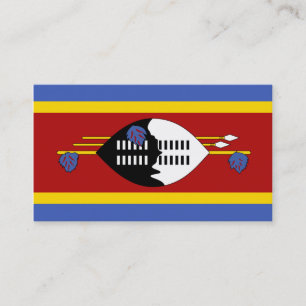 Drapeau des Cartes de visite du Swaziland