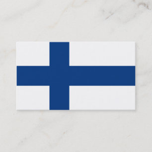 Drapeau des Cartes de visite finlandais