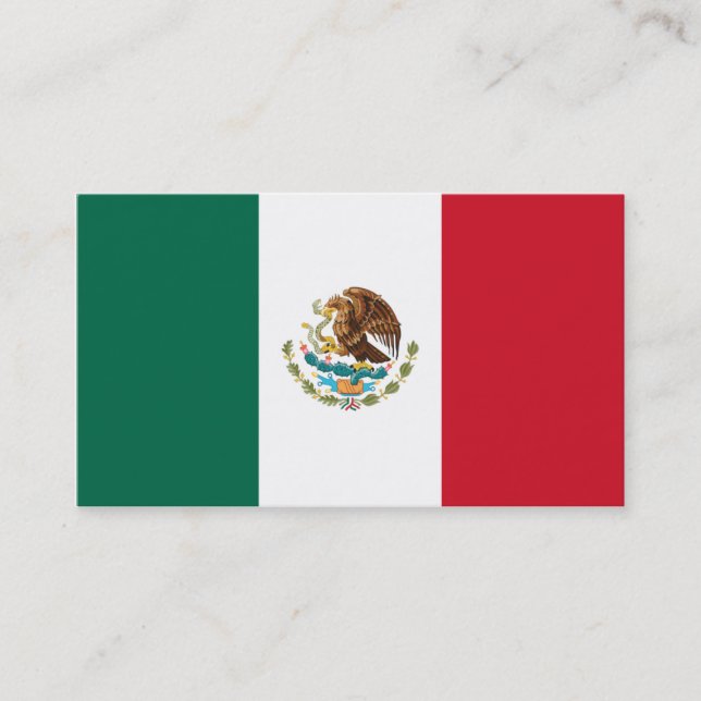 Drapeau des Cartes de visite mexicains (Devant)