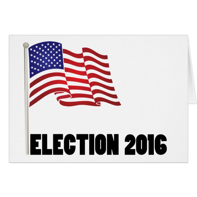 Drapeau des élections 2016 (Devant horizontal)