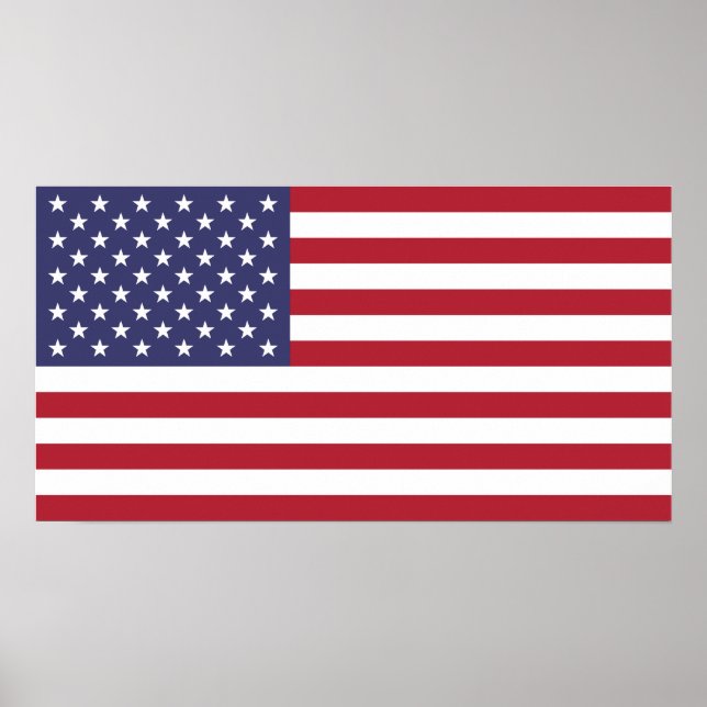 Drapeau des États-Unis d'Amérique Petite affiche (Devant)