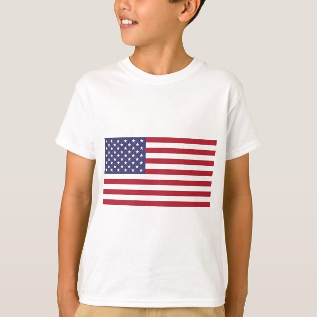 Drapeau des États-Unis t-shirt de garçon patriotiq (Devant)