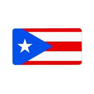 Drapeau des Étiquettes de Porto Rico