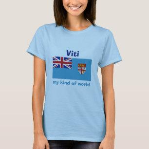 Drapeau des Fidji + Carte + T-shirt des textes