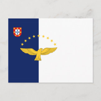 Drapeau des îles Açores Carte postale