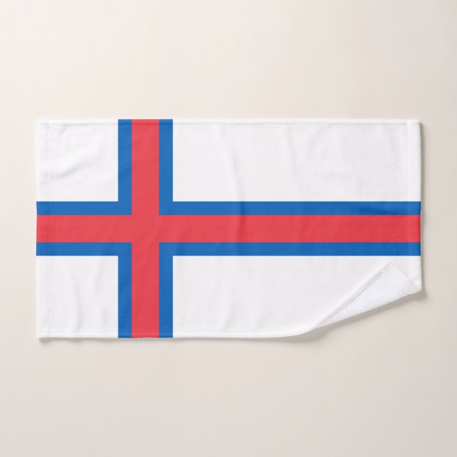 Drapeau des îles Féroé (Serviette à main)