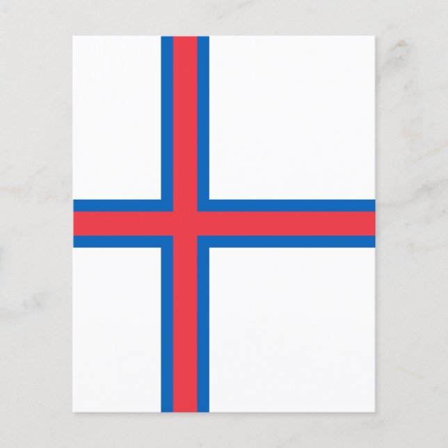 Drapeau des îles Féroé (Devant)