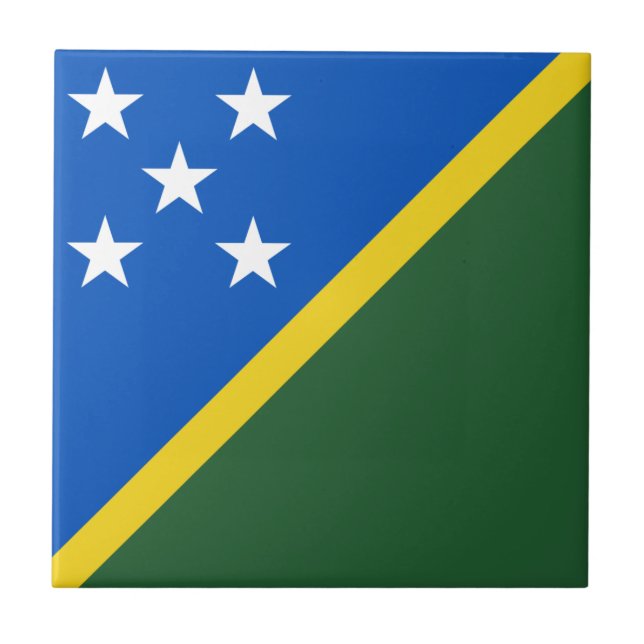 Drapeau des Îles Salomon Carreau de céramique (Devant)