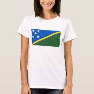 Drapeau des Îles Salomon x Carte T-shirt