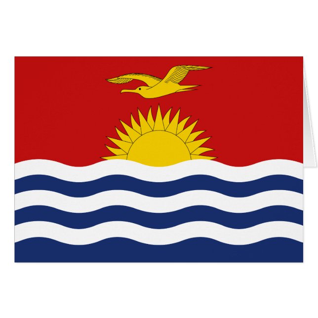 Drapeau des Kiribati (Devant horizontal)