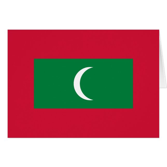 Drapeau des Maldives (Devant horizontal)