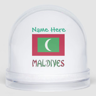 Drapeau des Maldives vert Personnalisé