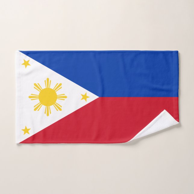 Drapeau des Philippines (Serviette à main)