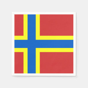 Drapeau des serviettes en papier Orkney