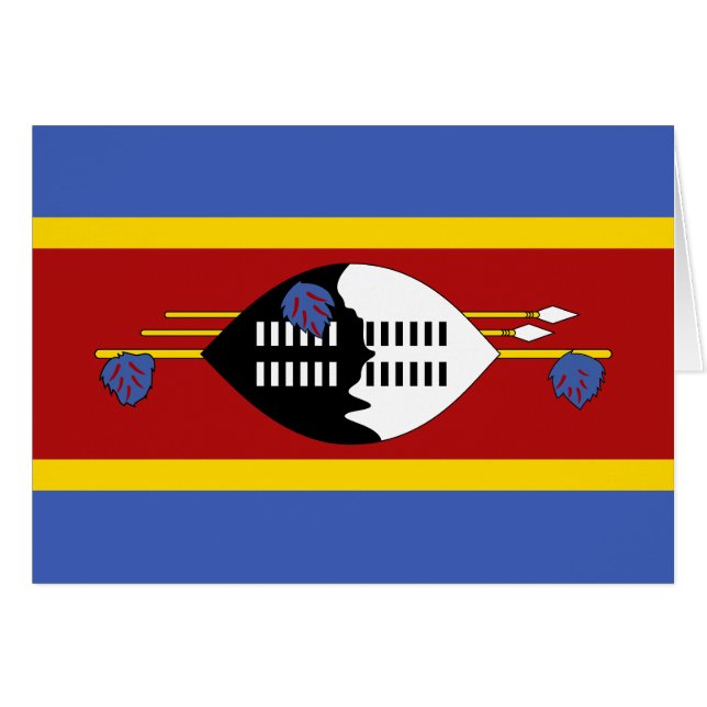 Drapeau d'Eswatini (Devant horizontal)