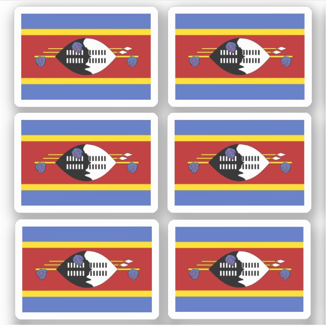 Drapeau d'Eswatini - une collection Sticker (Devant)