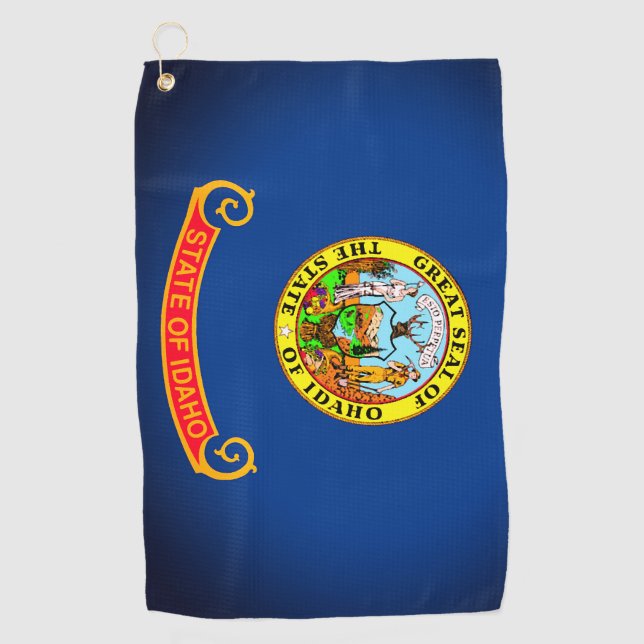 Drapeau d'Etat de la serviette de golf d'Idaho (Devant)