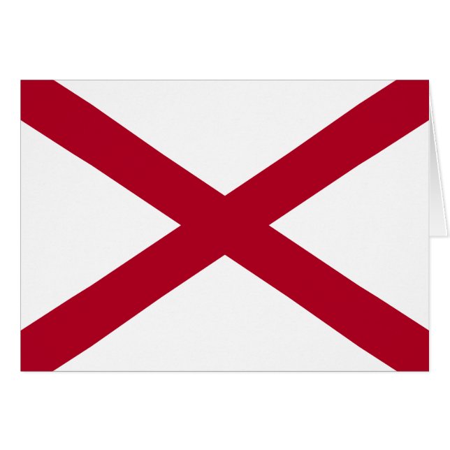 Drapeau d'État de l'Alabama (Devant horizontal)
