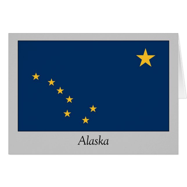 Drapeau d'état de l'Alaska (Devant horizontal)