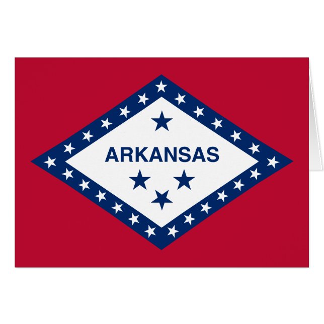 Drapeau d'État de l'Arkansas (Devant horizontal)