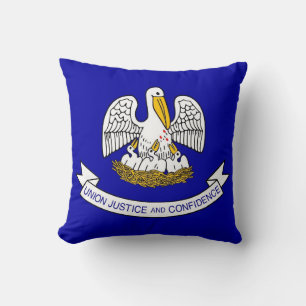 Drapeau d'État de Louisiane Coussin américain MoJo