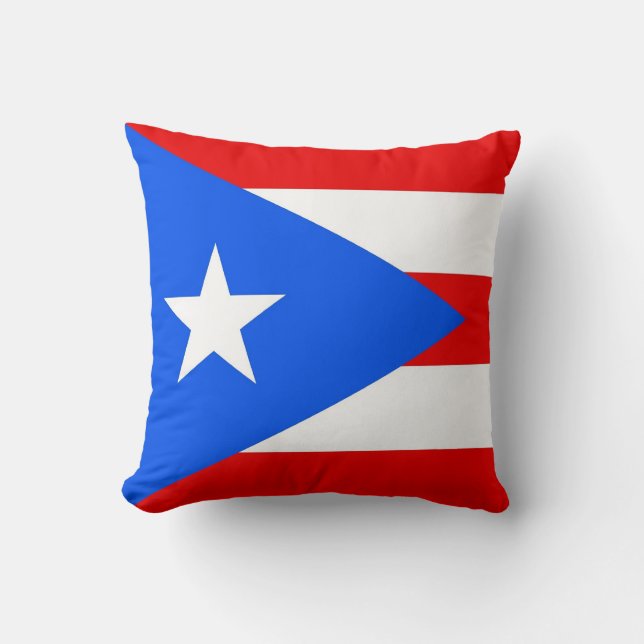 Drapeau d'état de Porto Rico Coussin MoJo américai (Recto)