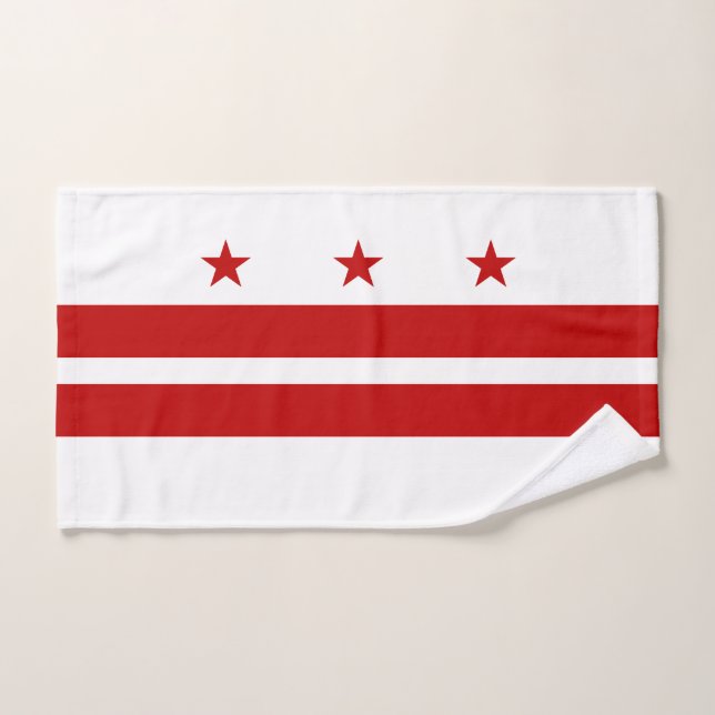Drapeau d'État de Washington DC (Serviette à main)