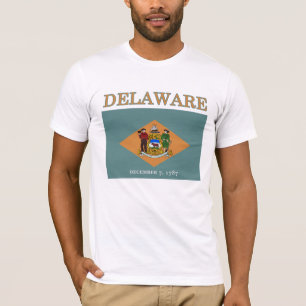 Drapeau d'Etat Delaware T-shirt American Apparel