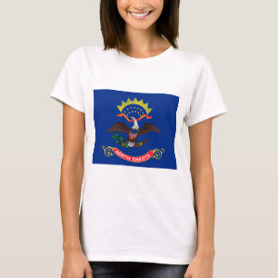 Drapeau d'État du Dakota du Nord T-Shirt