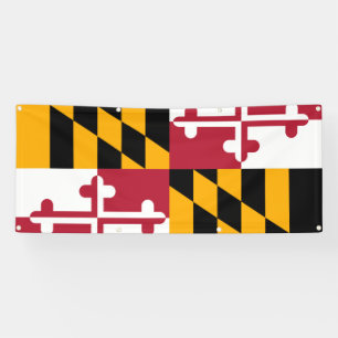 Drapeau d'État du Maryland Bannière de décoration 