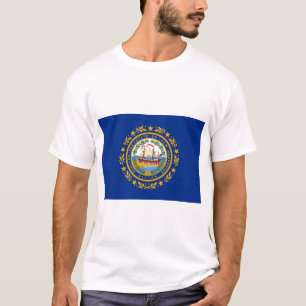 Drapeau d'Etat du T-shirt New Hampshire