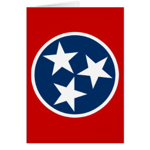 Drapeau d'état du Tennessee Bleu Blancs étoiles