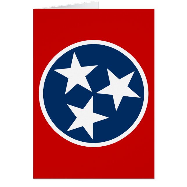 Drapeau d'état du Tennessee Bleu Blancs étoiles (Devant)