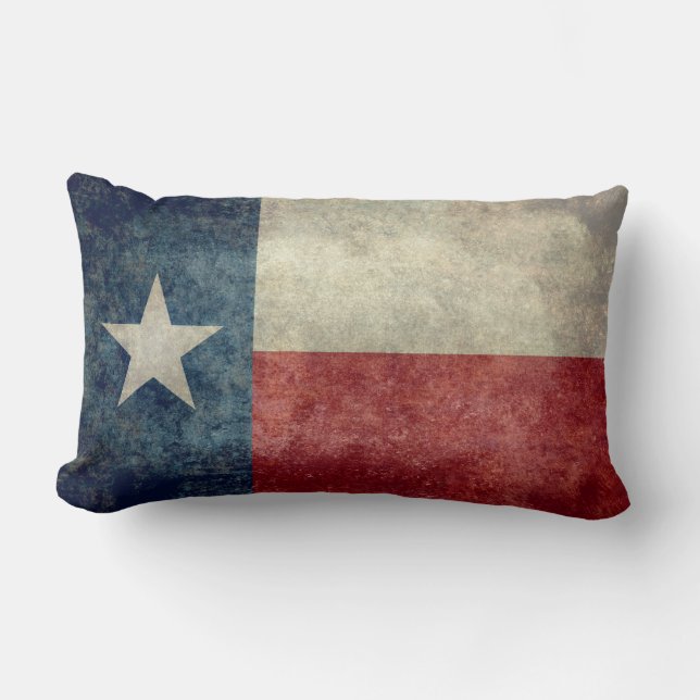 Drapeau d'état du Texas, rétro coussin vintage de (Recto)