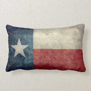Drapeau d'état du Texas, rétro coussin vintage de