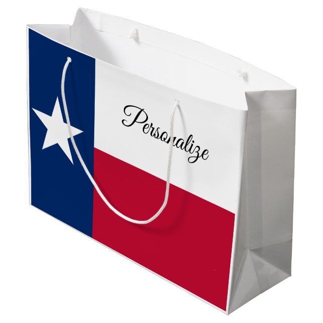 Drapeau d'état du Texas sacs cadeaux personnalisés (Dos Angle)