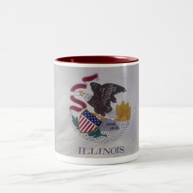 Drapeau d'Etat Illinois Mug (Centre)
