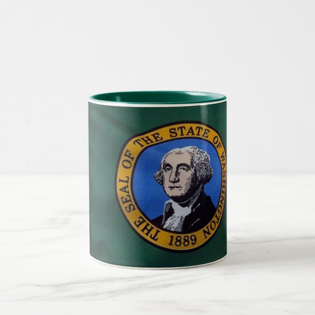 Drapeau d'État Washington Mug (Centre)
