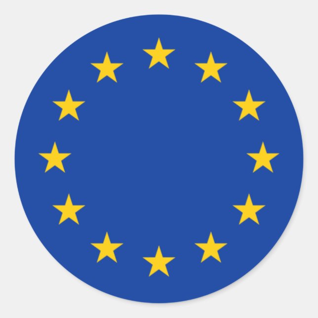 DRAPEAU D'EUROPE STICKERS (Devant)