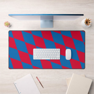 Drapeau diamant Bavière bleu et rouge