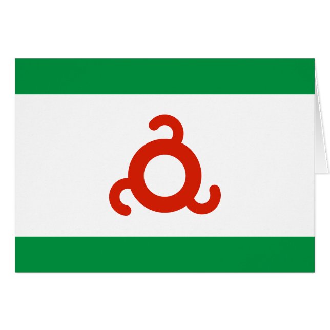 Drapeau d'Ingushetia (Devant horizontal)