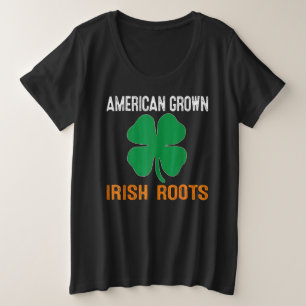 Drapeau d'Irlande aux racines irlandaises cultivée