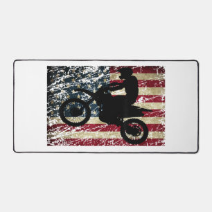 Drapeau Dirt Vélo USA Drapeau T-Shirt Motocross Dr