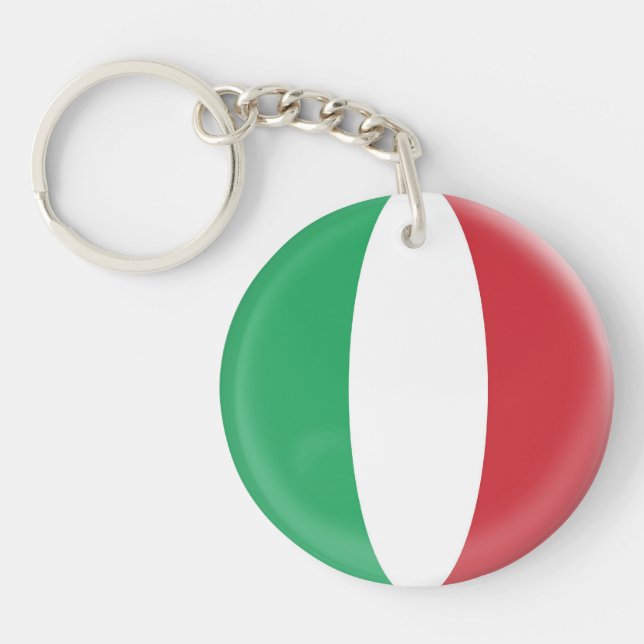 Drapeau d'Italien de l'Italie de porte-clés (Devant)