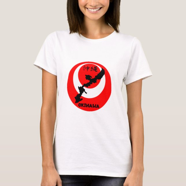 Drapeau d'Okinawa et conception de cartes. T-shirt (Devant)