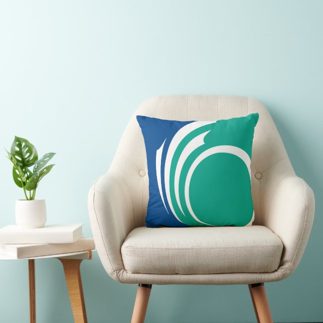 Drapeau d'Ottawa sur Coussin MoJo (Chaise)