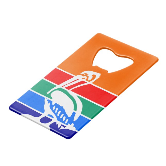 Drapeau d'ouvreur de bouteilles en acier de Saint- (Dos Angle)