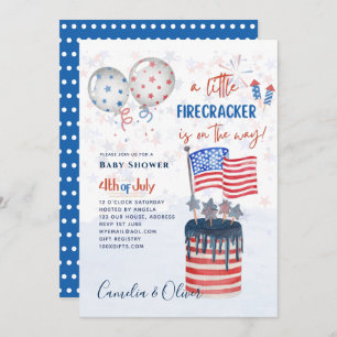 Drapeau du BABY SHOWER INVITATION Firecracker