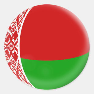 drapeau du Belarus de 6 grand autocollants