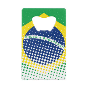 Drapeau Du Brésil Avec Effet Halftone